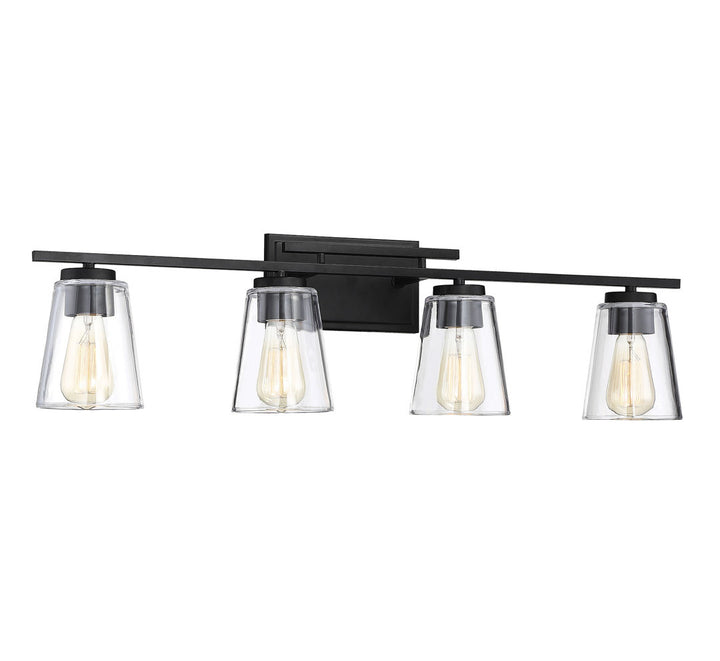 Averi 4-Light Dimmable Vanity light Three Posts™ Finish: Black