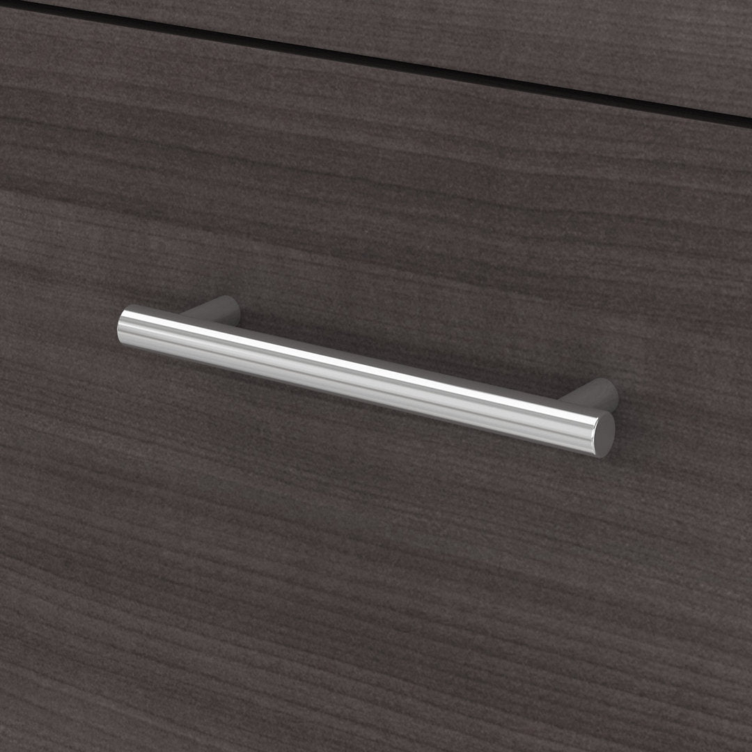 Magomed Executive Desk Gracie Oaks Color: Storm Gray/White