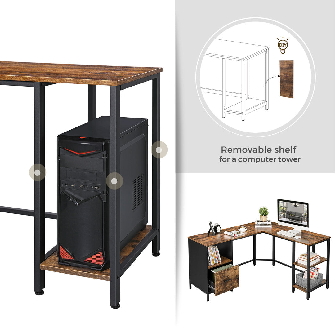 Emmet L-Shape Desk Loon Peak®