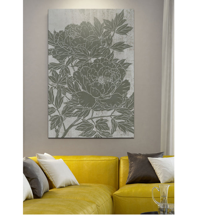 Blooming Peony I' - Print on Canvas Winston Porter Size: 12" H x 8" W x 1.5" D Format: Wrapped Canvas