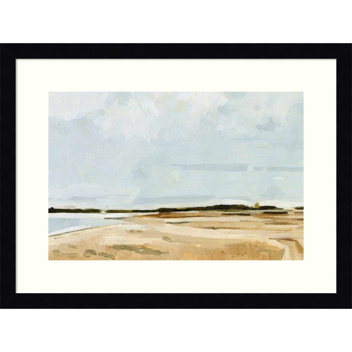 Quiet Coast I by Emma Caroline - Picture Frame Painting Print on Paper Joss & Main Size: 27" H x 37" W Format: Black Framed Paper