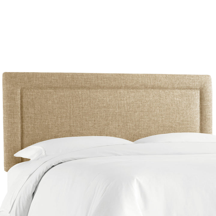 Rowberrow Upholstered Panel Headboard Mercury Row® Size: Full Upholstery: Zuma Natural Textured Linen