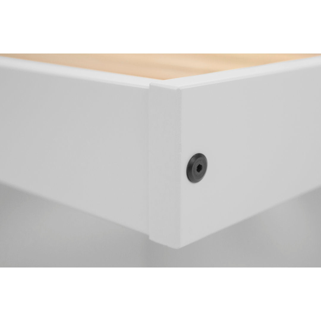 Pharr Low Profile Storage Platform Bed Latitude Run® Color: White Size: Full