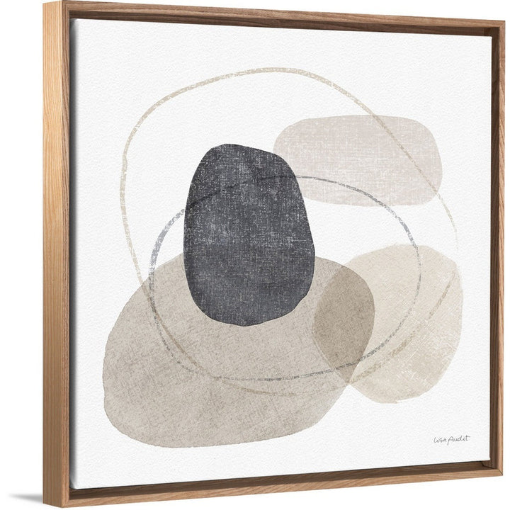 Think Neutral 10 by Lisa Audit - Painting on Canvas Mercury Row® Size: 13.25" H x 13.25" W Format: Natural Floater Frame Canvas
