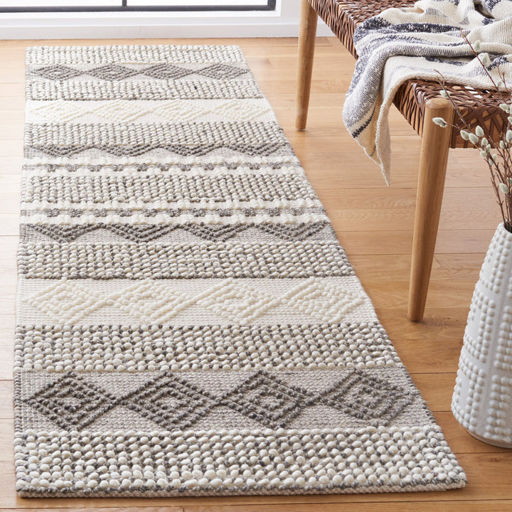 Jacques Hand Woven 60% Wool And 40% Cotton Striped Rug Union Rustic Rug Size: Runner 2'3" x 12'