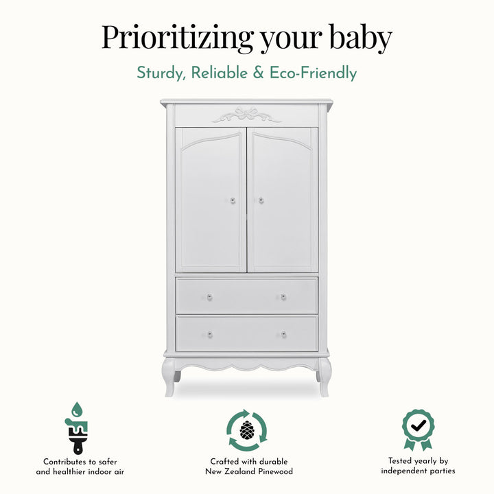 Aurora Armoire Evolur Color: Frost