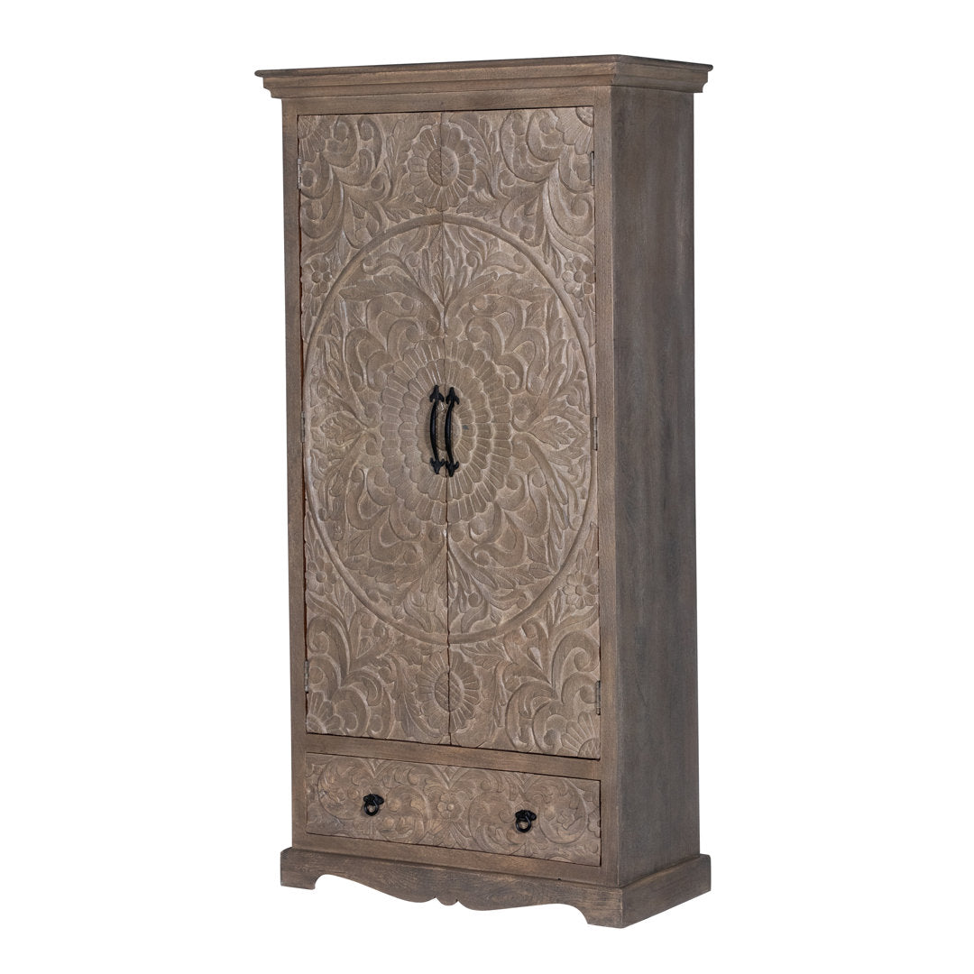 Concerto Armoire Kelly Clarkson Home Color: Light Gray
