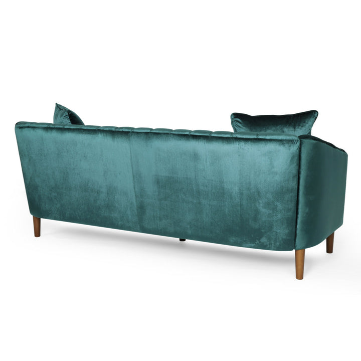 Lawson 84.5" Recessed Arm Sofa Kelly Clarkson Home Upholstery Color: Teal