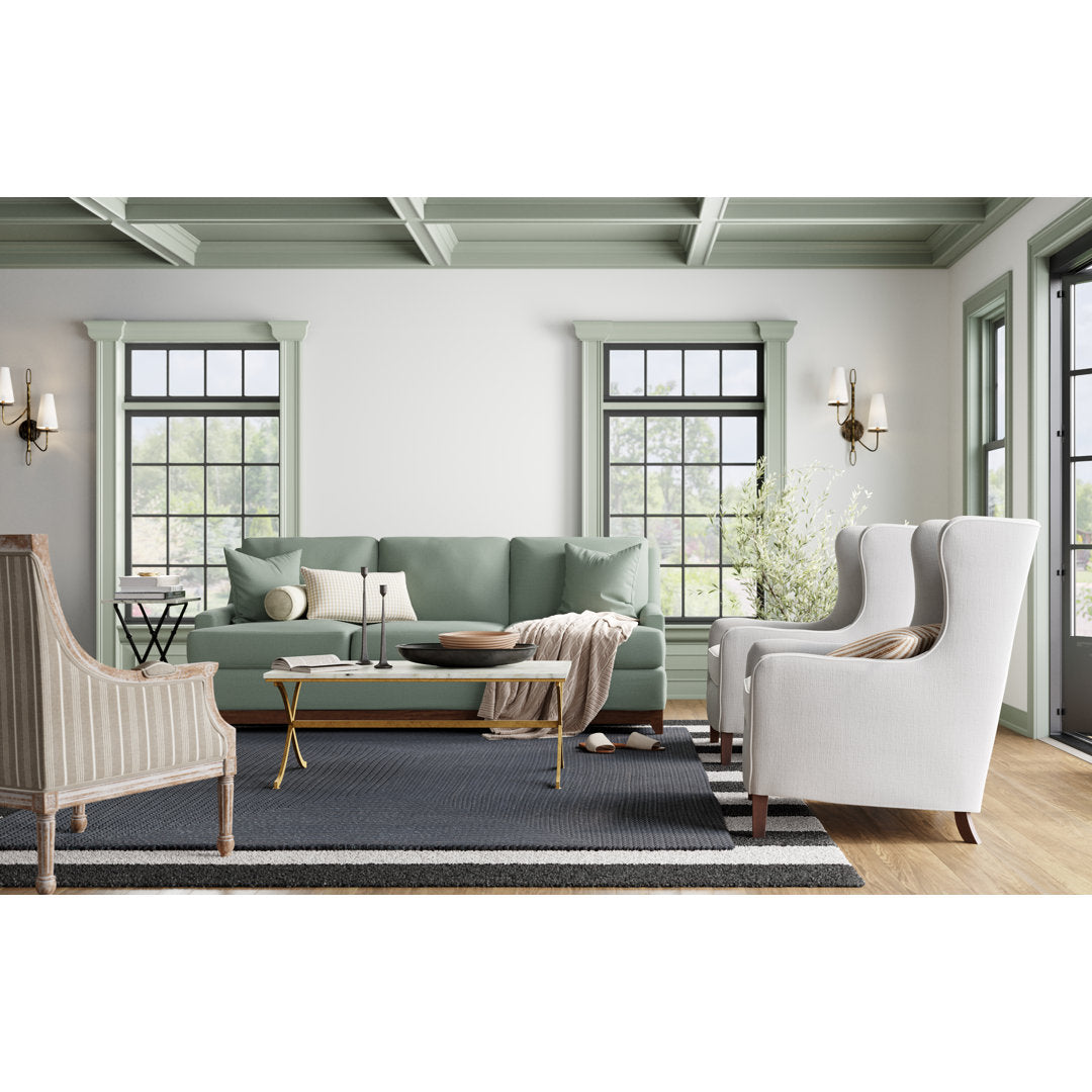 Rowena 29" Wide Armchair Birch Lane™ Fabric: Taupe Striped