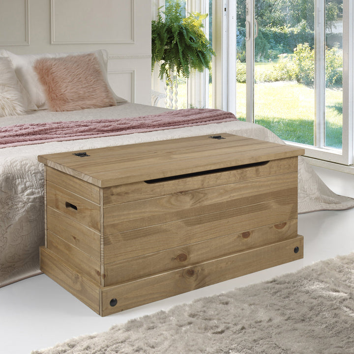 Wood Storage Trunk Ottoman Coppii | Loon Peak® Loon Peak®