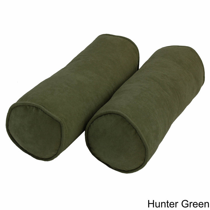 Bolster Pillow (Set of 2) Blazing Needles Color: Hunter Green
