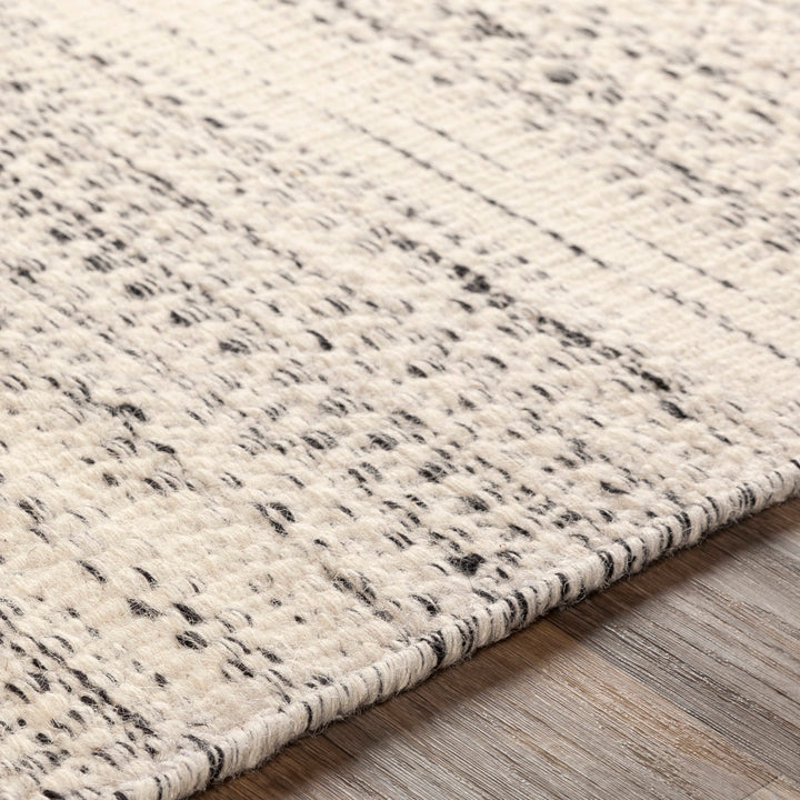Sylvie Chevron Flatweave Wool Cream/Black Area Rug Kelly Clarkson Home Rug Size: Rectangle 2' x 3'
