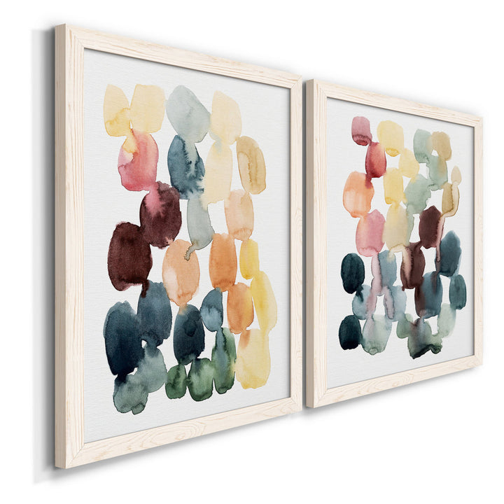 Desert Stones I - 2 Piece Picture Frame Painting Set on Canvas Wade Logan® Size: 20" H x 17" W x 1" D Format: White Framed Canvas