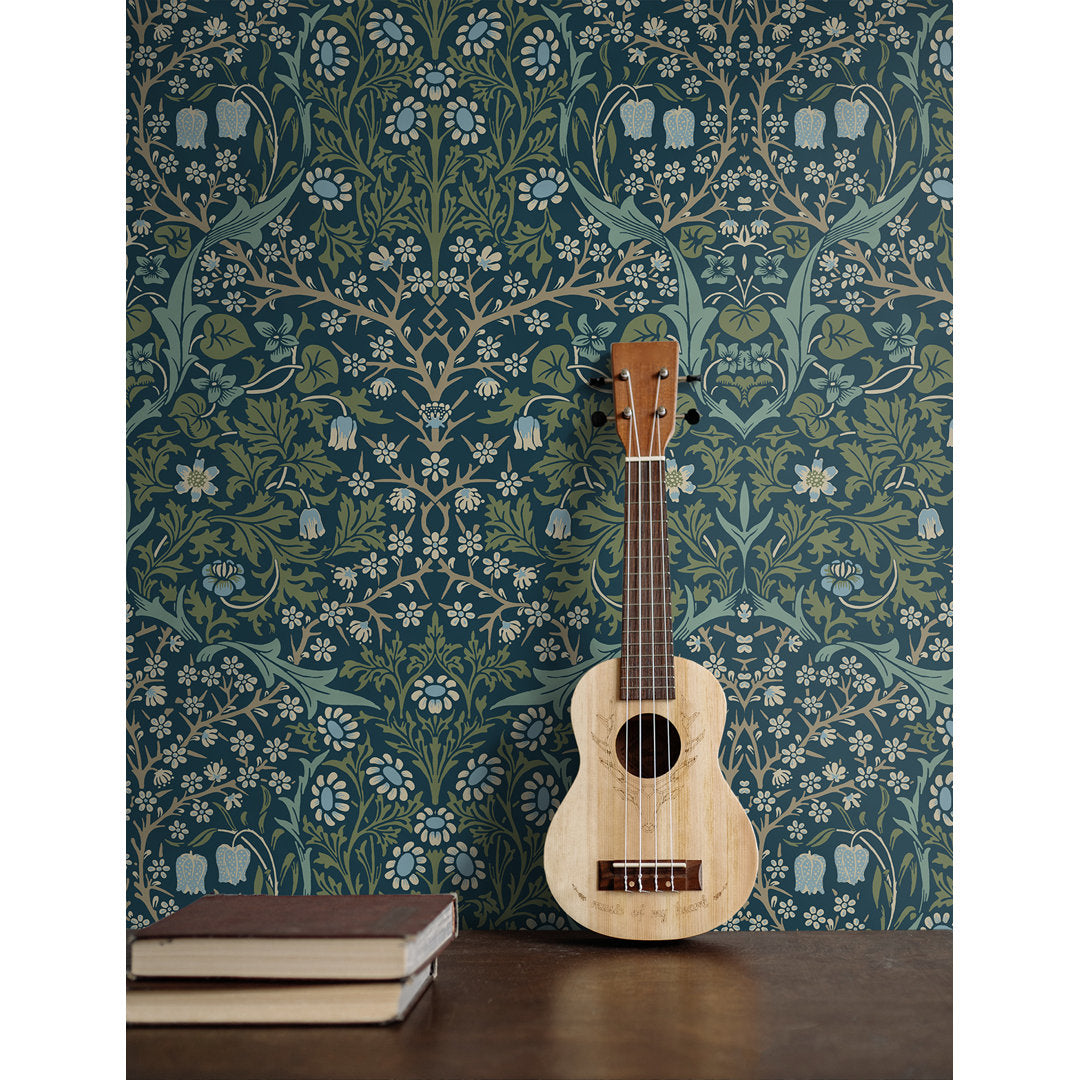 Malmberg Victorian Garden 18' L x 20.9" W Peel and Stick Wallpaper Roll Three Posts™