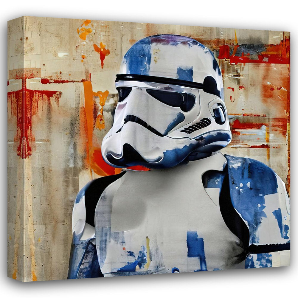 Stormtrooper One by Stephen Chambers - Wrapped Canvas Graphic Art ATX Art Group LLC Size: 30" W x 30" H