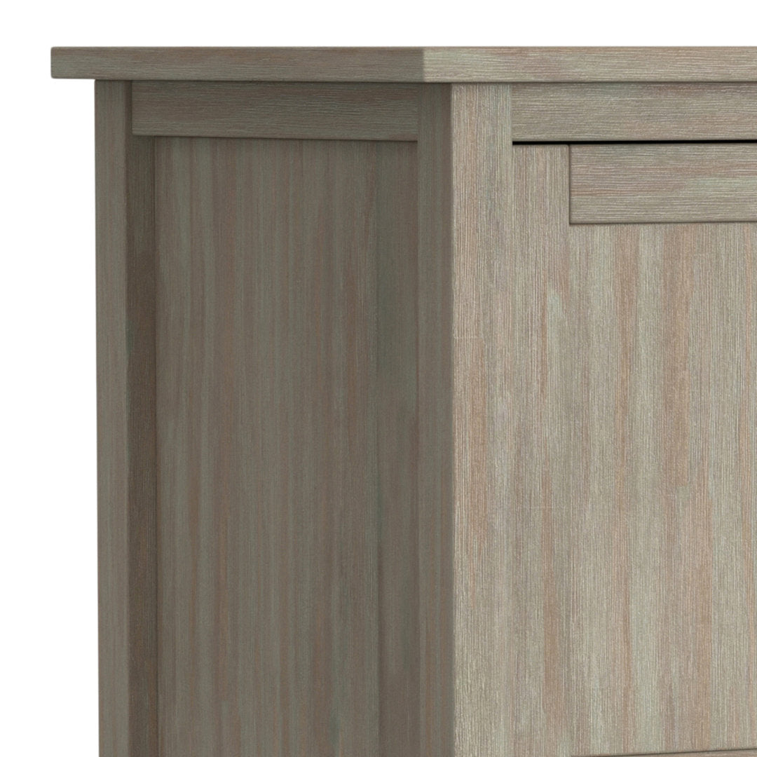 Warm Shaker SOLID WOOD TV Media Stand iFor TVs up to 50 inches Simpli Home Color: Distressed Gray
