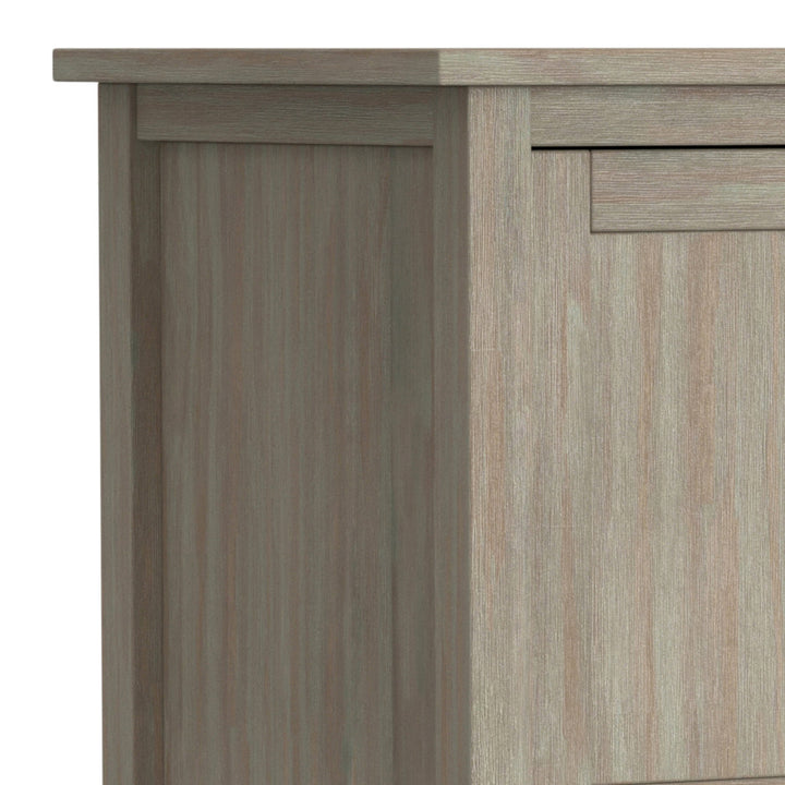 Warm Shaker SOLID WOOD TV Media Stand iFor TVs up to 50 inches Simpli Home Color: Distressed Gray