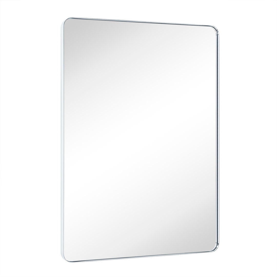 Kengston Modern & Contemporary Rectangular Bathroom Vanity Mirrors 17 Stories Size: 48" x 36" Finish: Chrome
