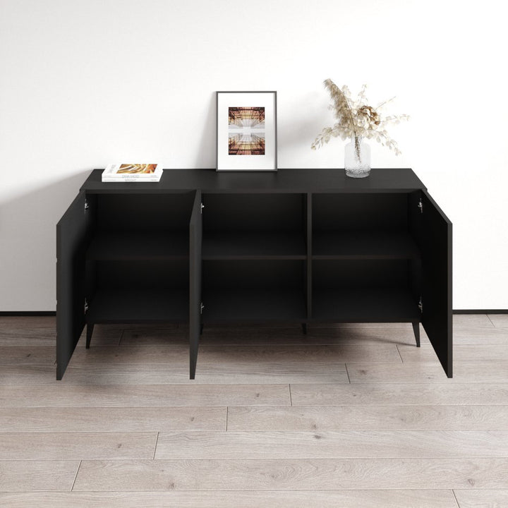 Nova 61" Sideboard Meble Furniture Color: Black
