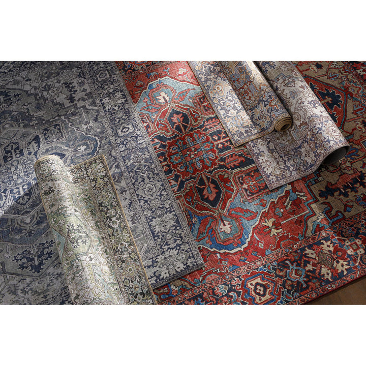 Fleckenstein Oriental Bright Red/Beige/Blue Area Rug Langley Street® Rug Size: Rectangle 10' x 13'