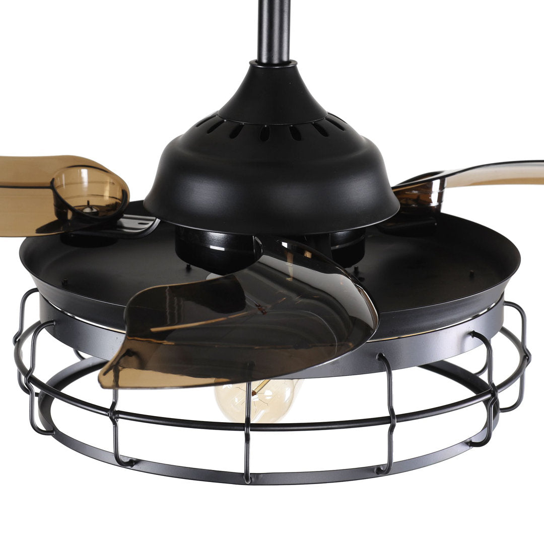 36'' Robichaux 3 - Blade Retractable Blades Ceiling Fan with Remote Control and Light Kit Included Trent Austin Design®