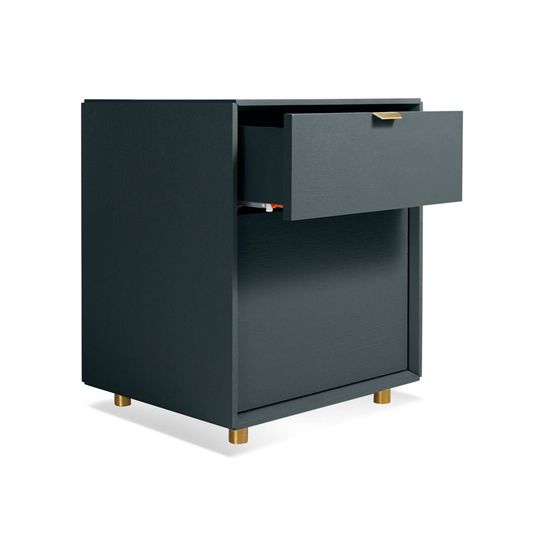 Dang 2 - Drawer Vertical Filing Cabinet Blu Dot Color: Navy Green