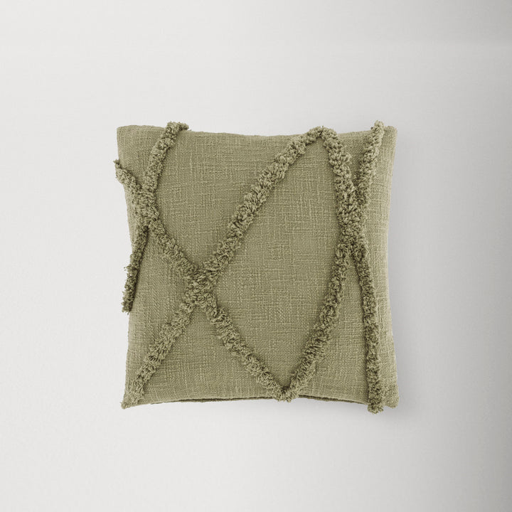 Tracey Square Cotton Pillow Cover & Insert AllModern Color: Blue Size: 24"H x 24"W Shape: Square