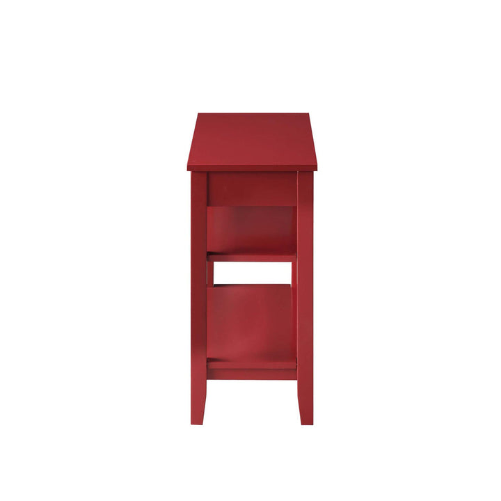 Carbin End Table with Drawer and Shelves Winston Porter Color: Cranberry Red