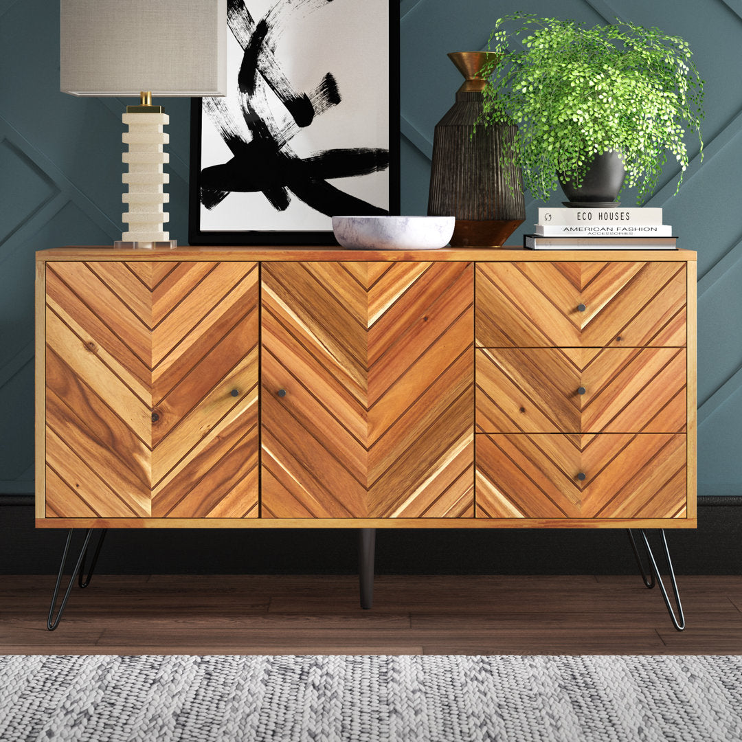 Keira 2 Door 3 Drawer Buffet Mercury Row®