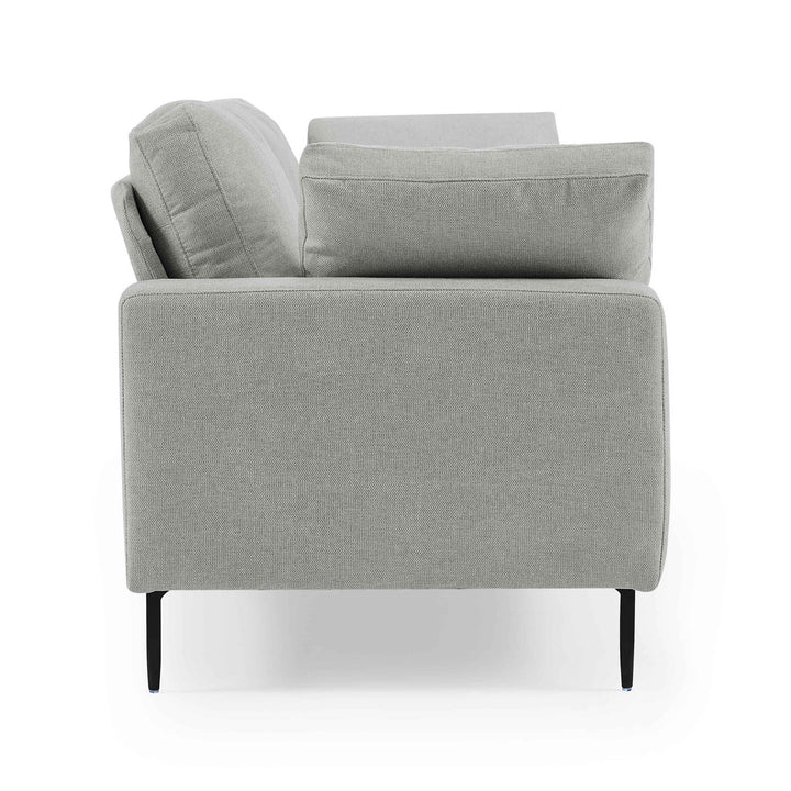 Jeses MINIMORE Modern Style Etta 84.3" Mid-Century Modern Design Sofa Corrigan Studio® Fabric: Light Gray Linen Blend
