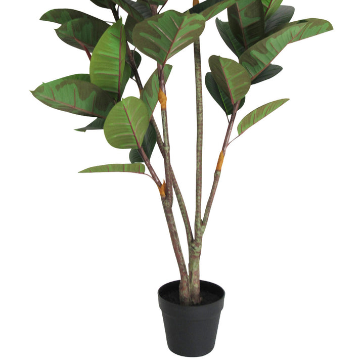 59" Artificial Rubber Plant Tree in Pot Primrue