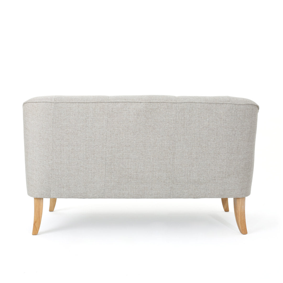 Baban 49.75" Recessed Arm Loveseat George Oliver Upholstery Color: Beige