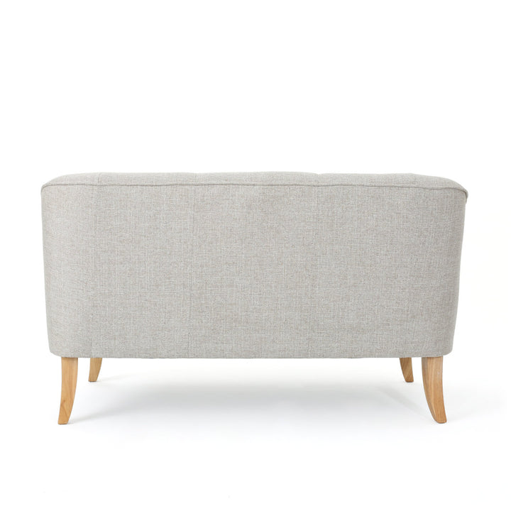 Baban 49.75" Recessed Arm Loveseat George Oliver Upholstery Color: Beige