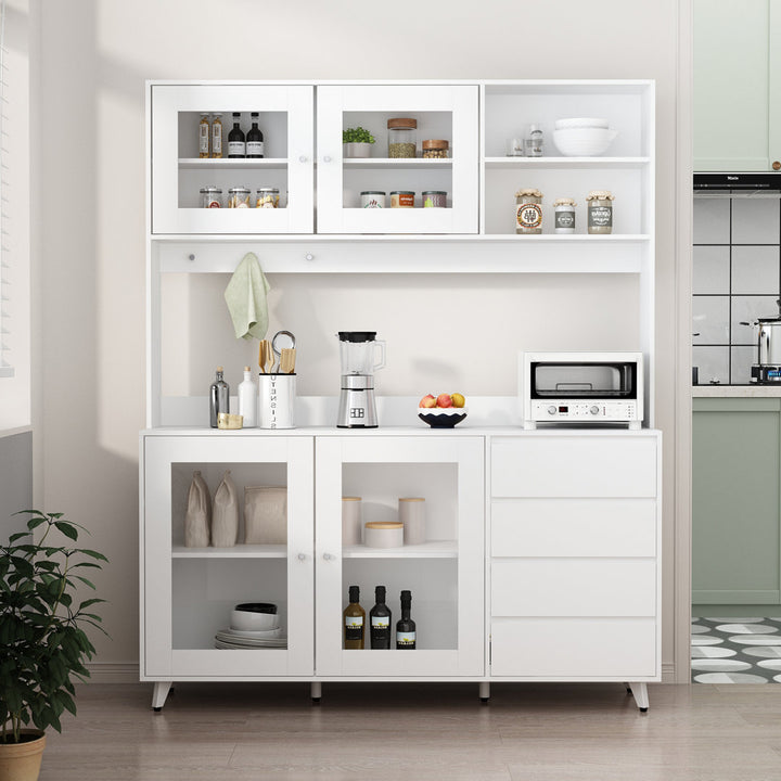 Dorilal 74.8" Kitchen Pantry Tucker Murphy Pet™ Finish: White