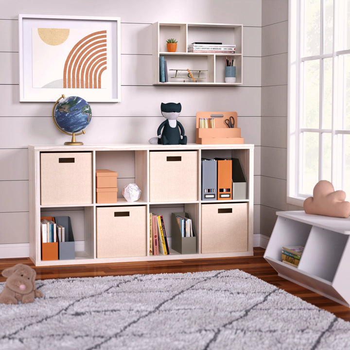 29.87'' H x 57.95'' W Cube Bookcase ClosetMaid Color: Bleached Walnut