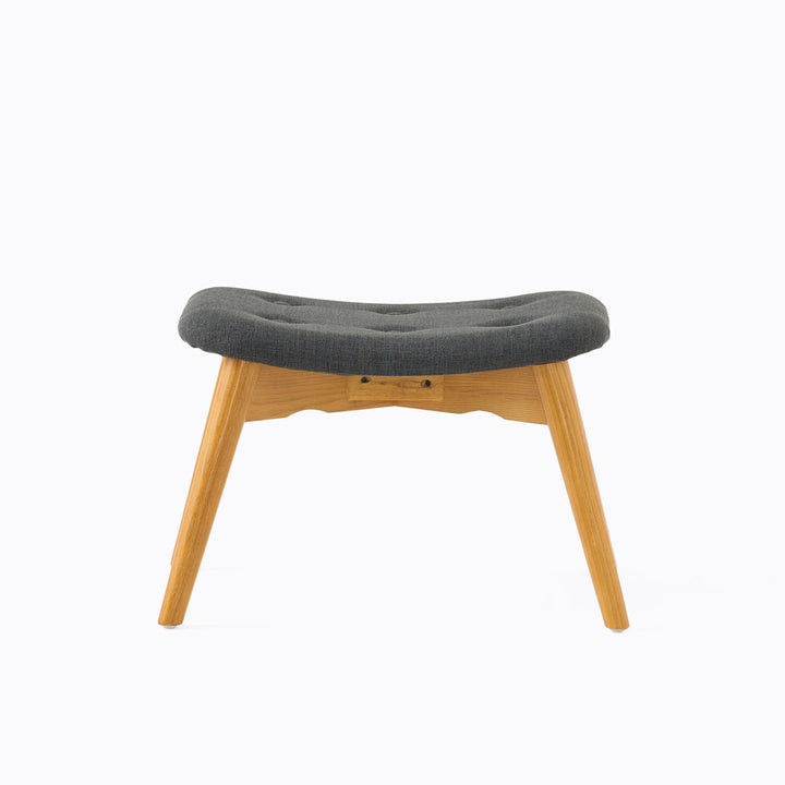 Dayon 68.58Cm Wide Tufted Polyester Lounge Chair and Ottoman George Oliver Fabric: Dark Gray Fabric
