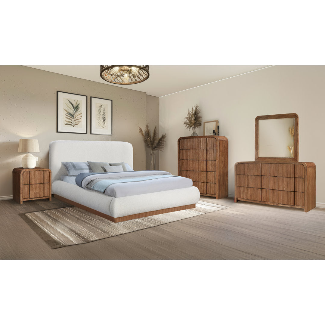 Ishana Solid Wood Nightstand Wrought Studio™ Color: Walnut