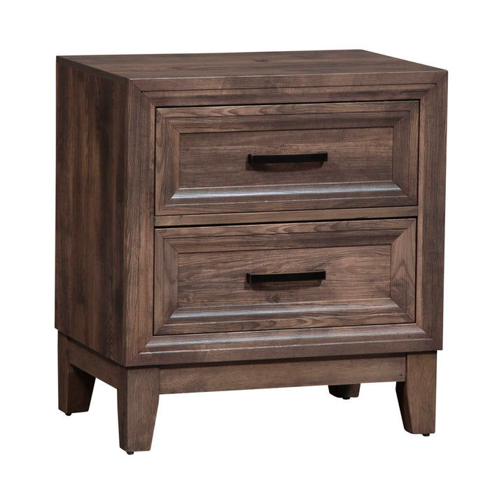 Anquenette 2 Drawer Nightstand in Brown Loon Peak®