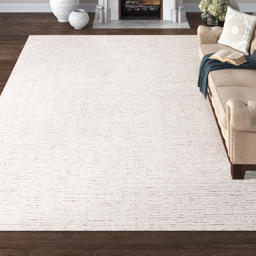 Maja Handmade Tufted Wool Ivory/Beige Area Rug Kelly Clarkson Home Rug Size: Rectangle 6' x 8'