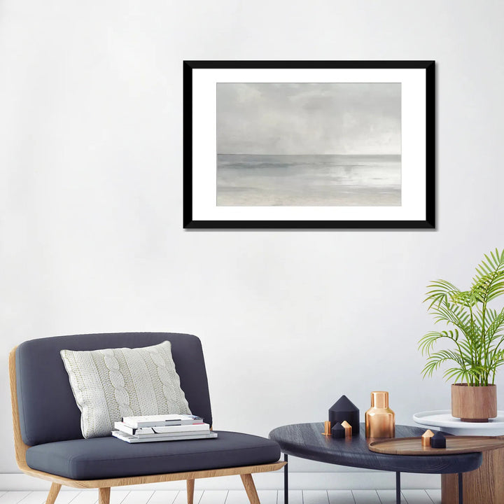 Pastel Seascape II by Christy Mckee - Wrapped Canvas Graphic Art Print Sand & Stable™ Size: 24" H x 32" W x 1" D Format: Black Framed