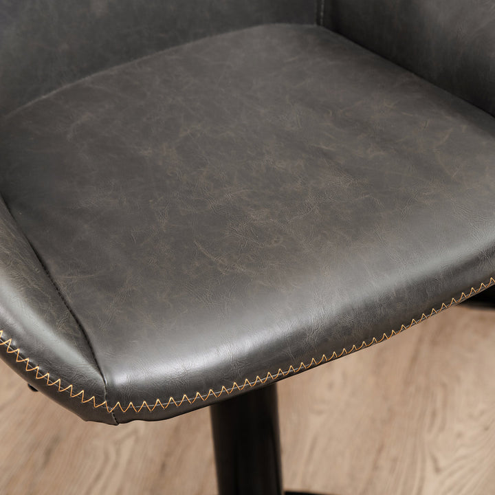 Thibodeaux Swivel Adjustable Height Bar Stool (Set of 2) Mistana™ Color: Gray