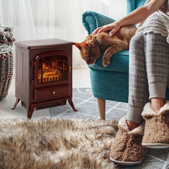 Manor Electric Fireplace Charlton Home® Finish: Red
