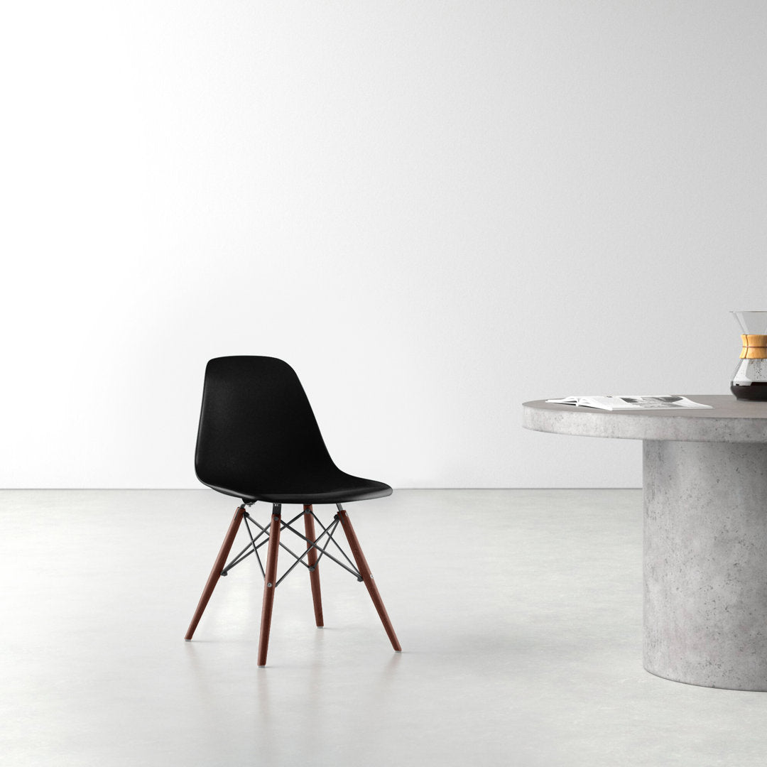 Jordan Side Chair AllModern Color: Black/Walnut