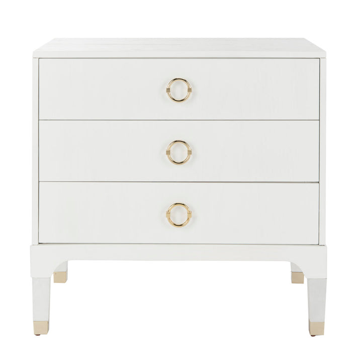 Quincy 3 - Drawer Nightstand Joss & Main Color: White