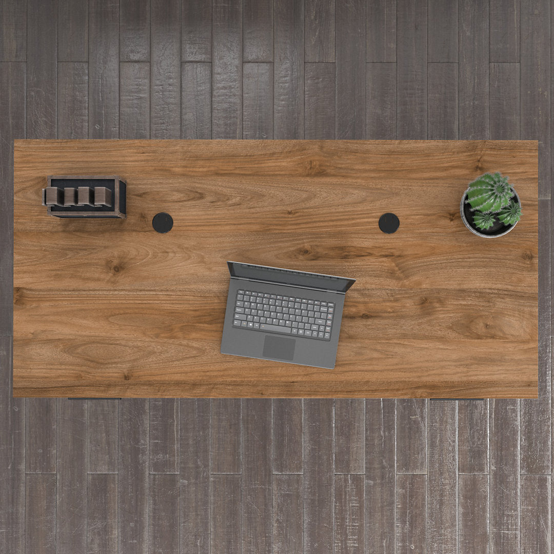 Magomed Executive Desk Gracie Oaks Color: Fresh Walnut