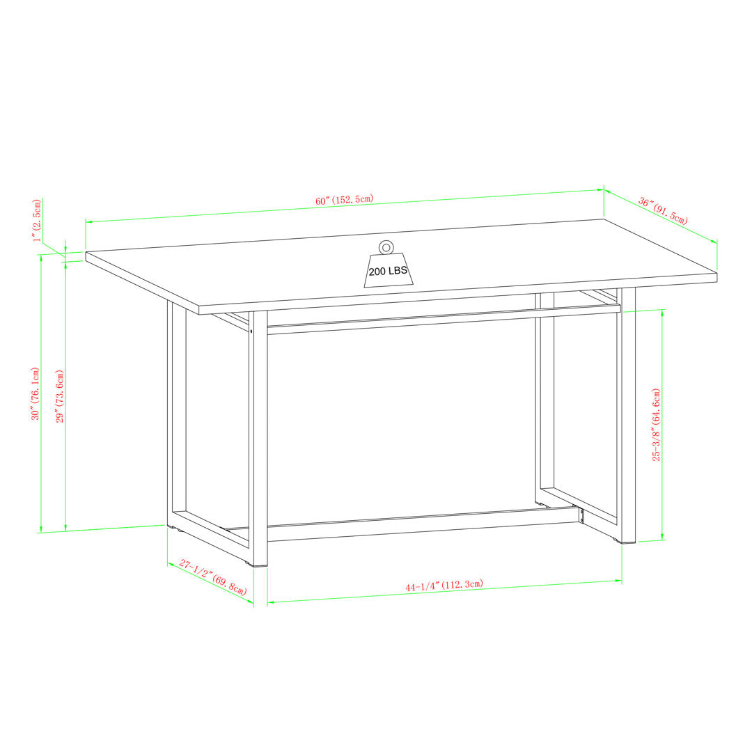 60" Trestle Dining Table Trent Austin Design®
