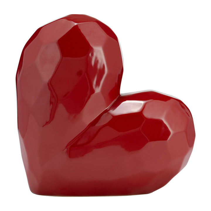 Modern Heart Novelty Sculpture Etta Avenue™ Teen Size: 11" H x 5" W x 11" D Finish: Red