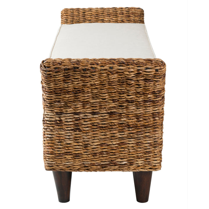 Calne Upholstered Wicker Bench Sand & Stable™