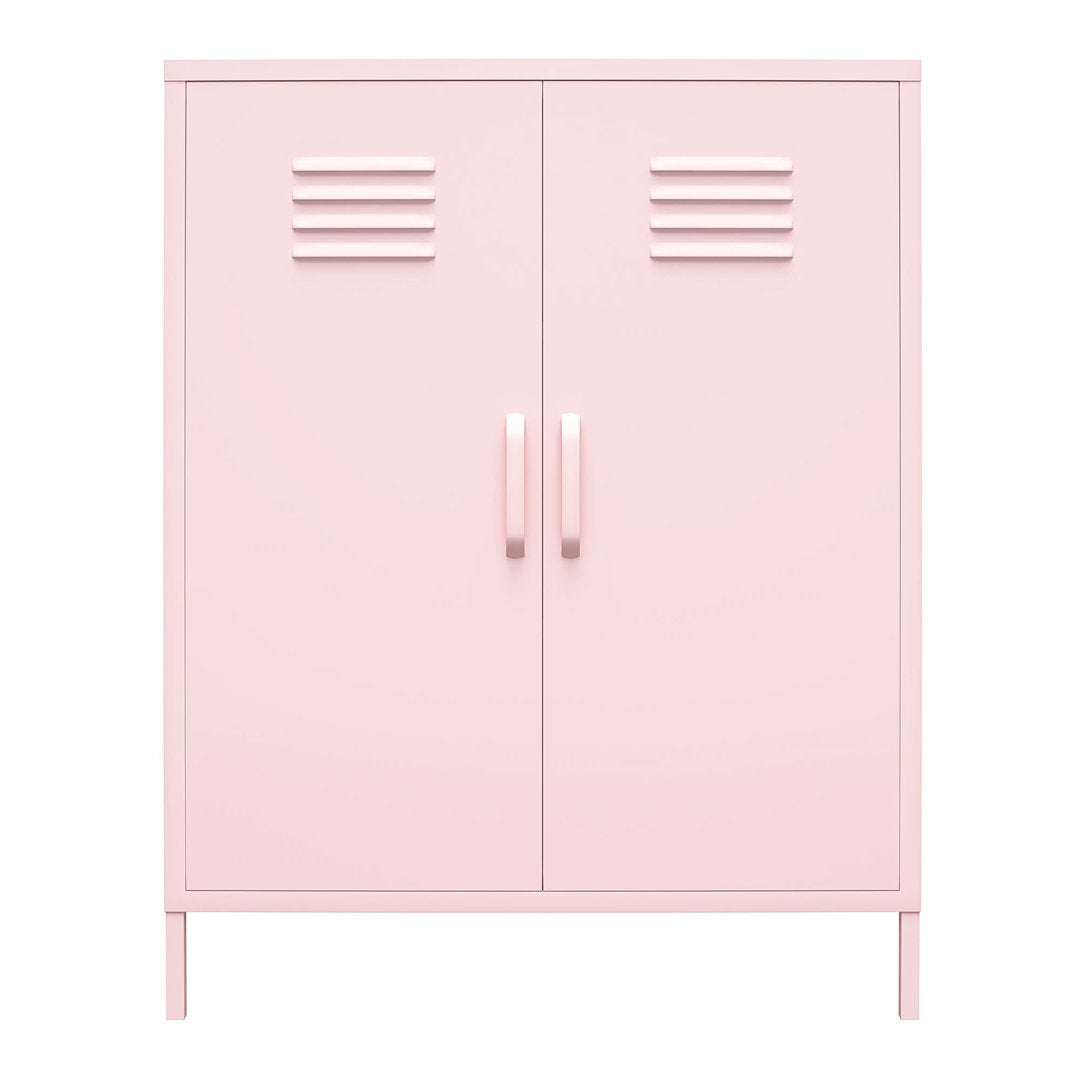 Cache 2 - Door Metal Accent Cabinet Novogratz Color: Pink