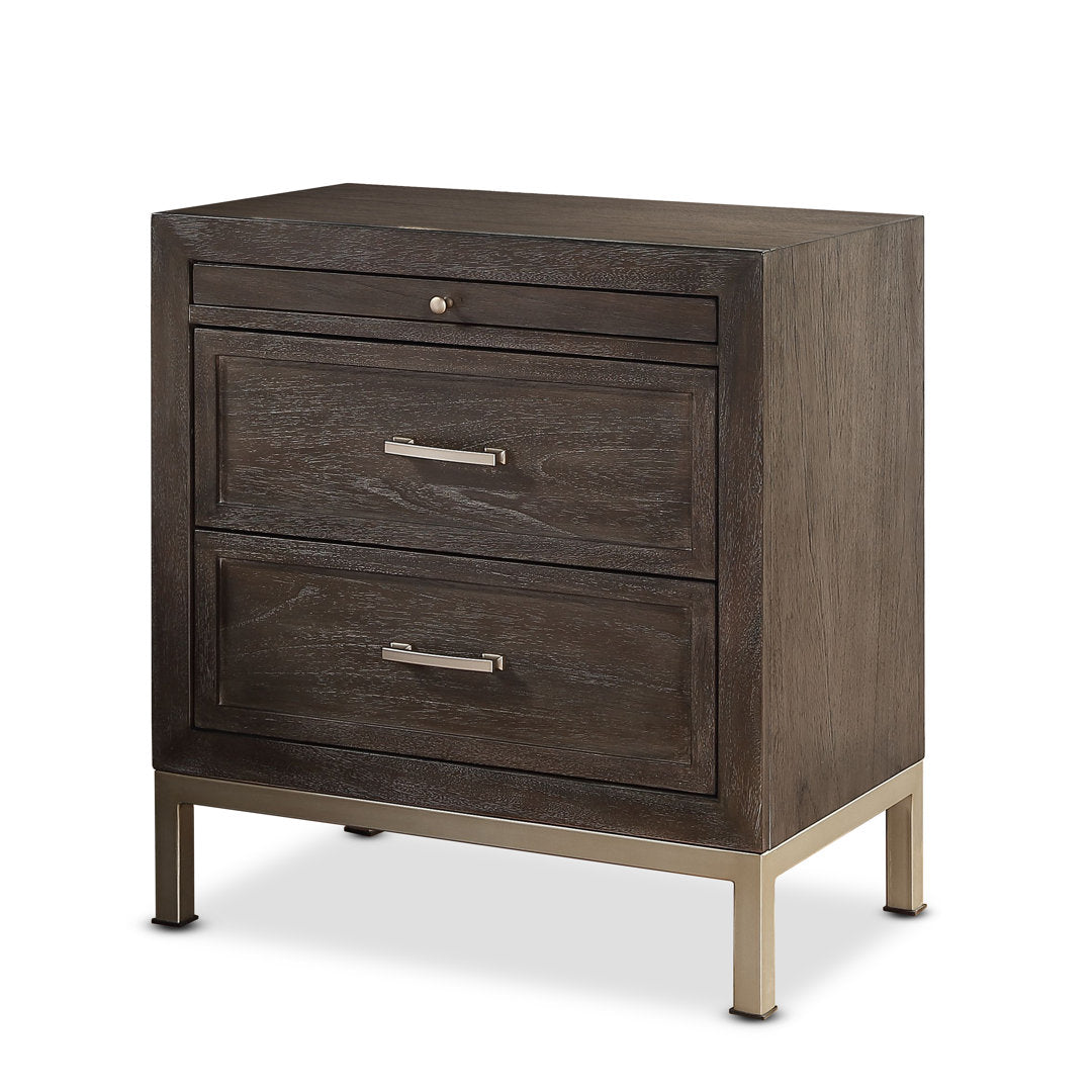 Brinerl 2 - Drawer Nightstand in Brown Mercury Row®
